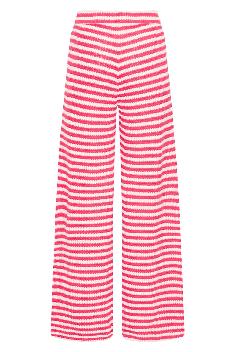 Wide Leg Knit Pants, Alternate, color, AZALEA BIRCH STRIPE