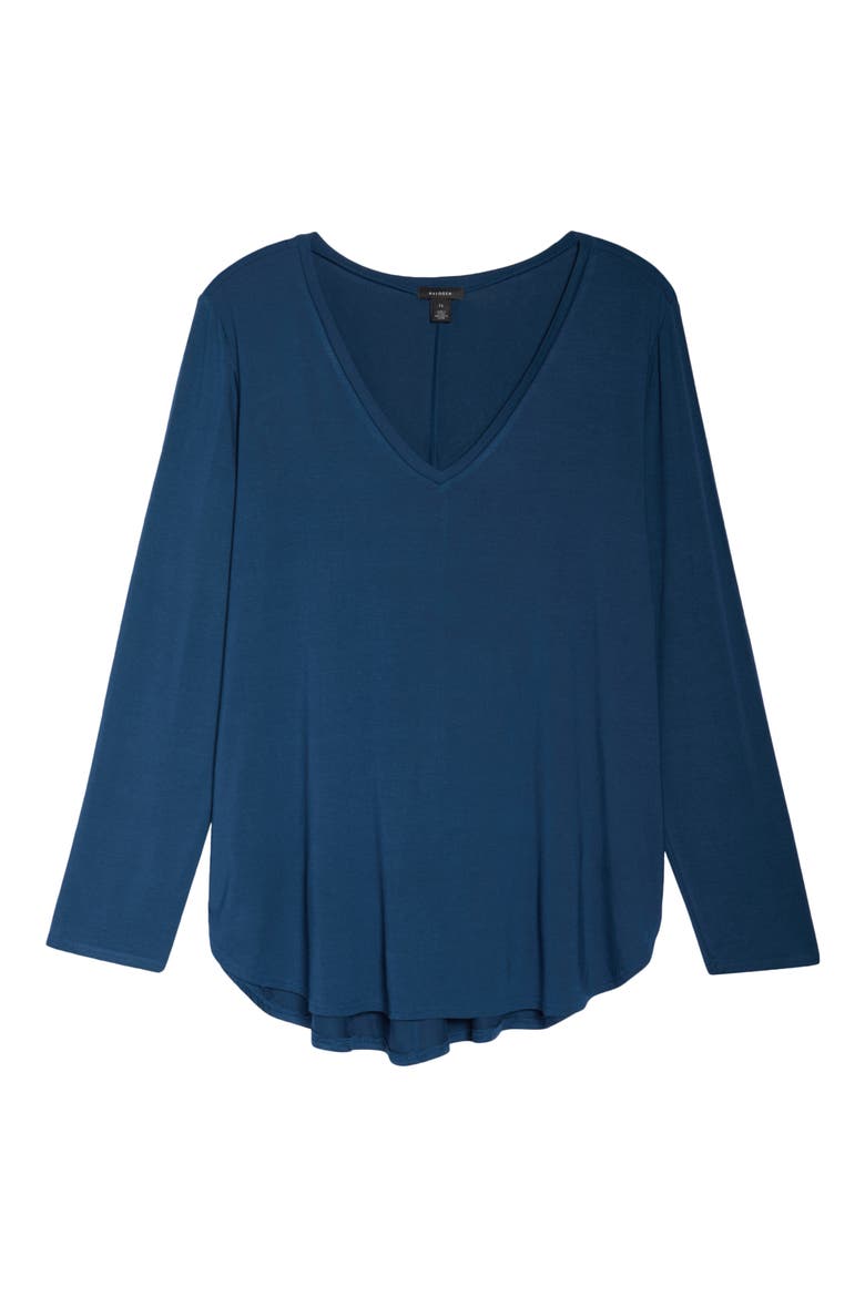 V-Neck Tunic, Alternate, color, BLUE WING