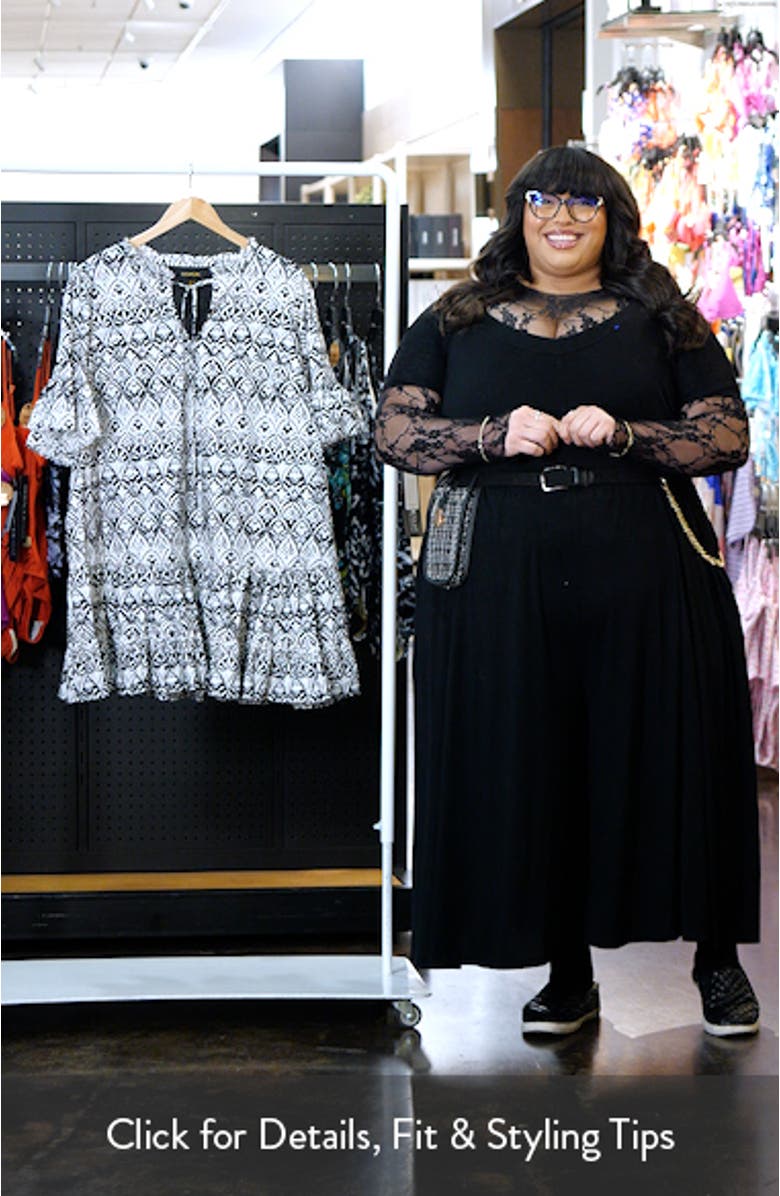 La Palma Floral Auggie Cotton Dress, sales video thumbnail