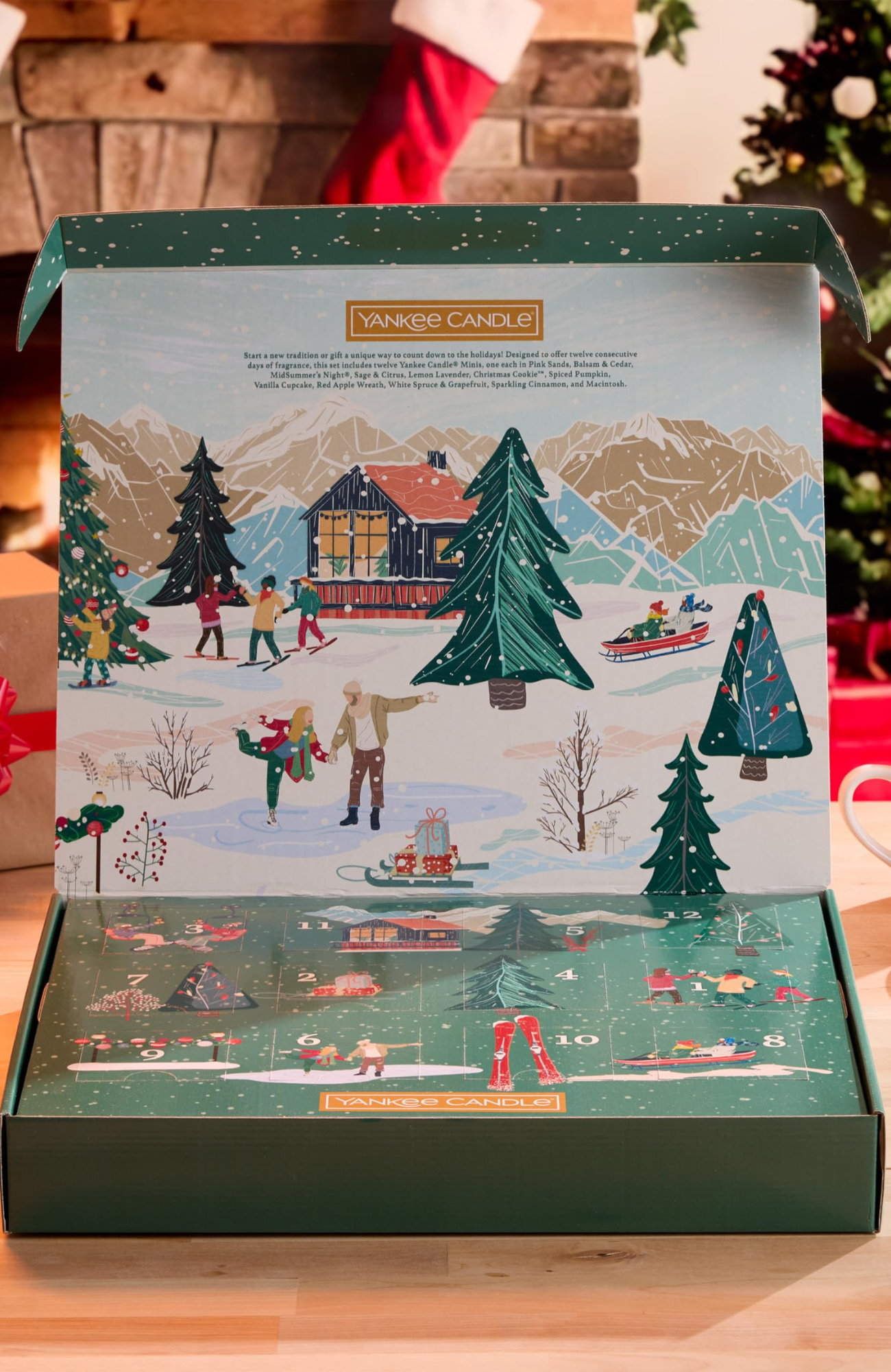 Yankee Candle Signature Votive Mini Candle Jars, 12 Days of Christmas Candle Advent Calendar Variety Pack - Thumbnail 2