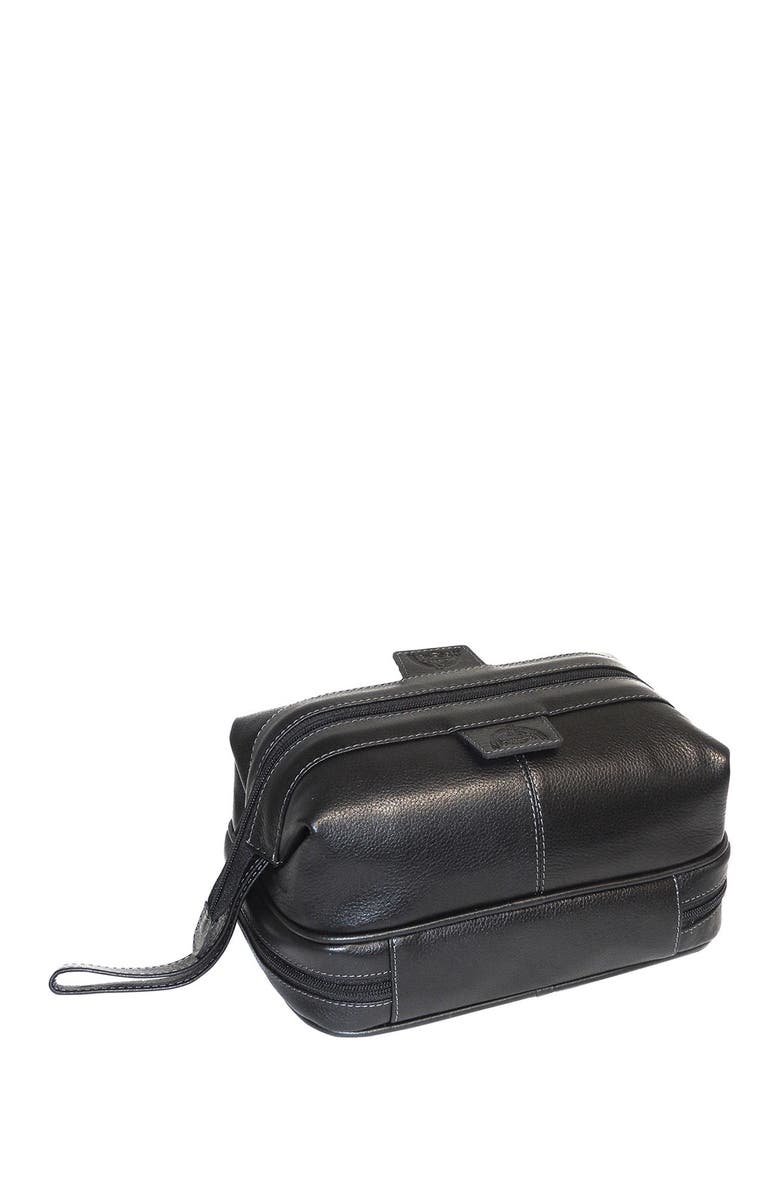 BUXTON Country Saddle Bottom Zip Dopp Travel Kit, Main, color,