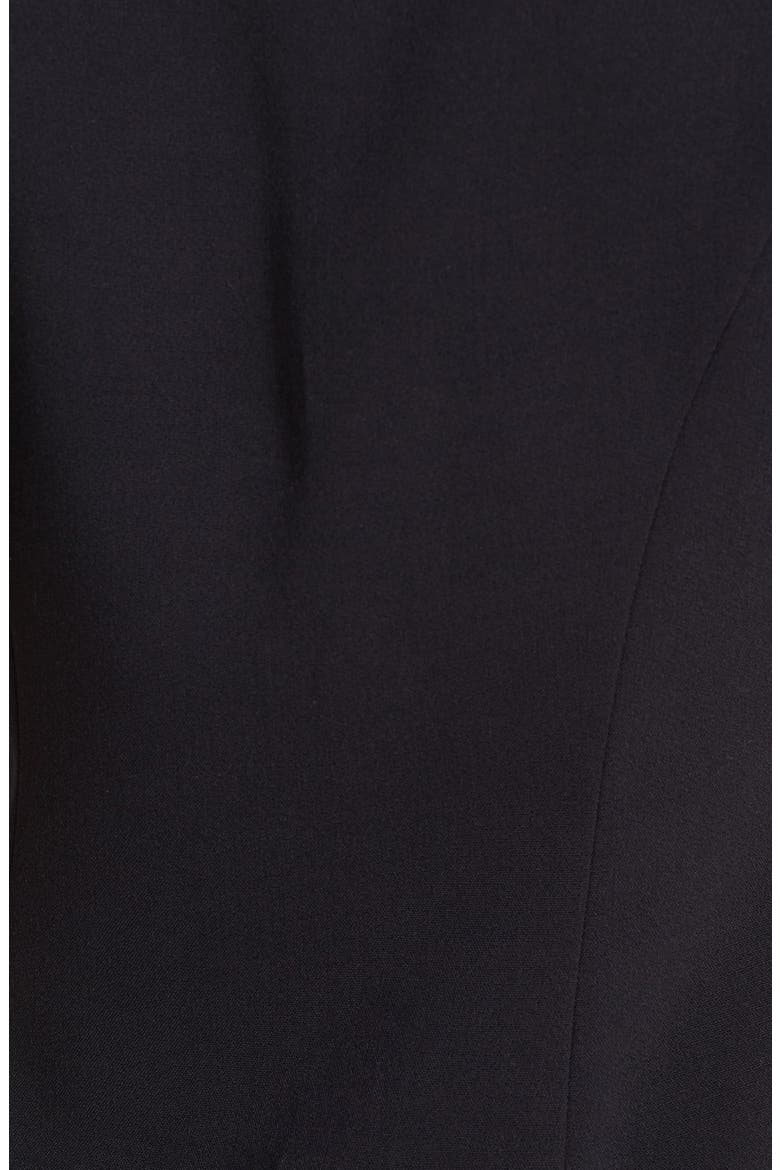 'kylie' stretch a-line dress, Alternate, color, BLACK