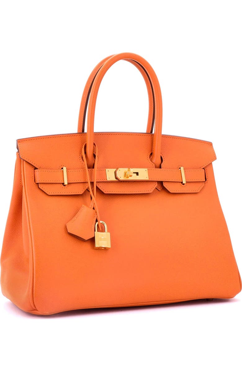 Pre-Owned Hermes Birkin Handbag Orange Epsom with Gold Hardware 30, Alternate, color, Orange H