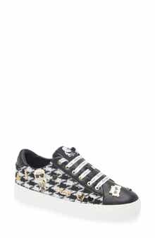 KARL LAGERFELD PARIS Cate Pins Tweed Sneaker