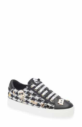KARL LAGERFELD PARIS Cate Pins Tweed Sneaker