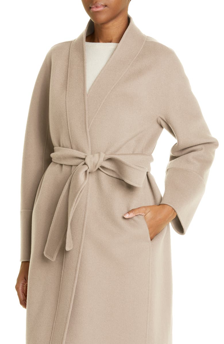Max Mara Calla Virgin Wool Wrap Coat, Alternate, color, 