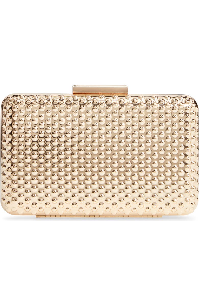 Nordstrom Dot Metal Minaudière, Main, color,