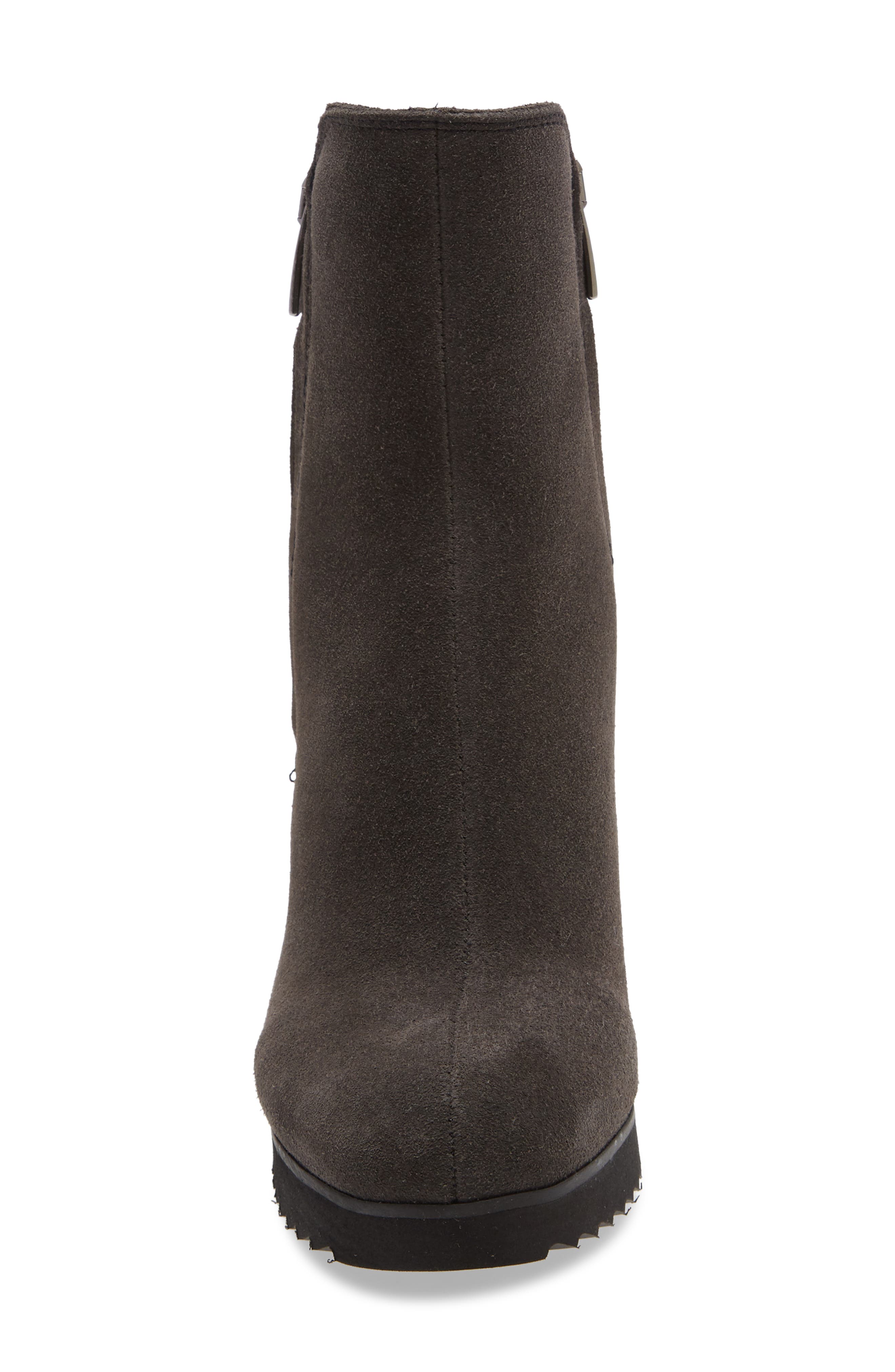 Mila Waterproof Bootie, Alternate, color, MOKA SUEDE