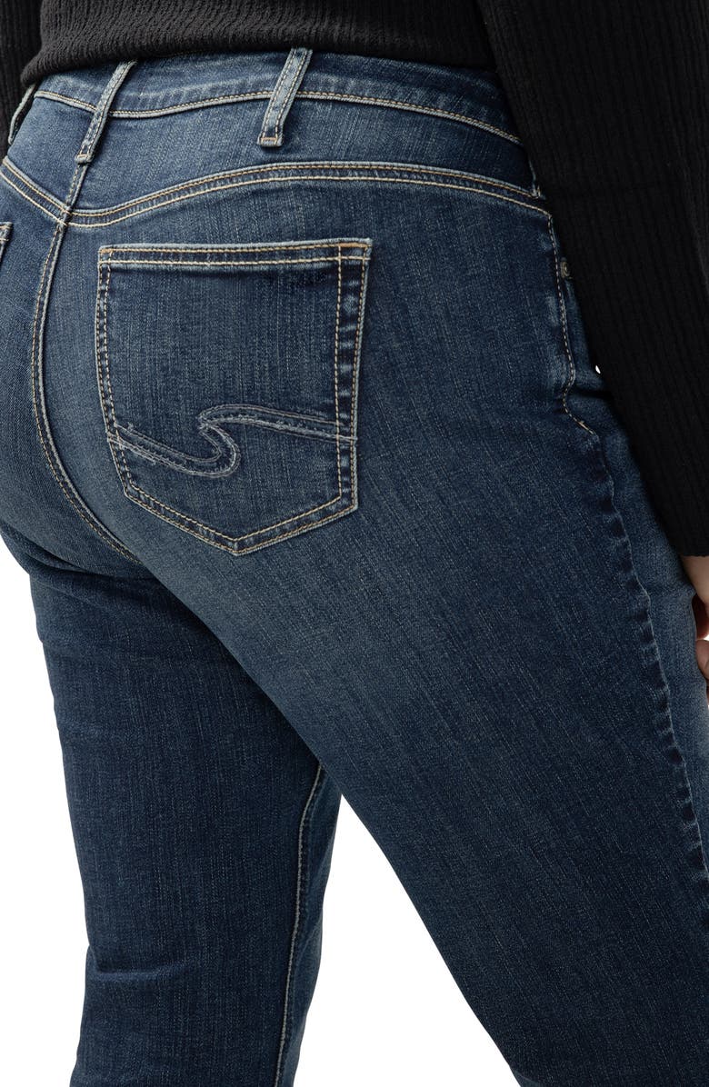 Silver Jeans Co. Elyse Mid Rise Skinny Jeans, Alternate, color, Bonnie