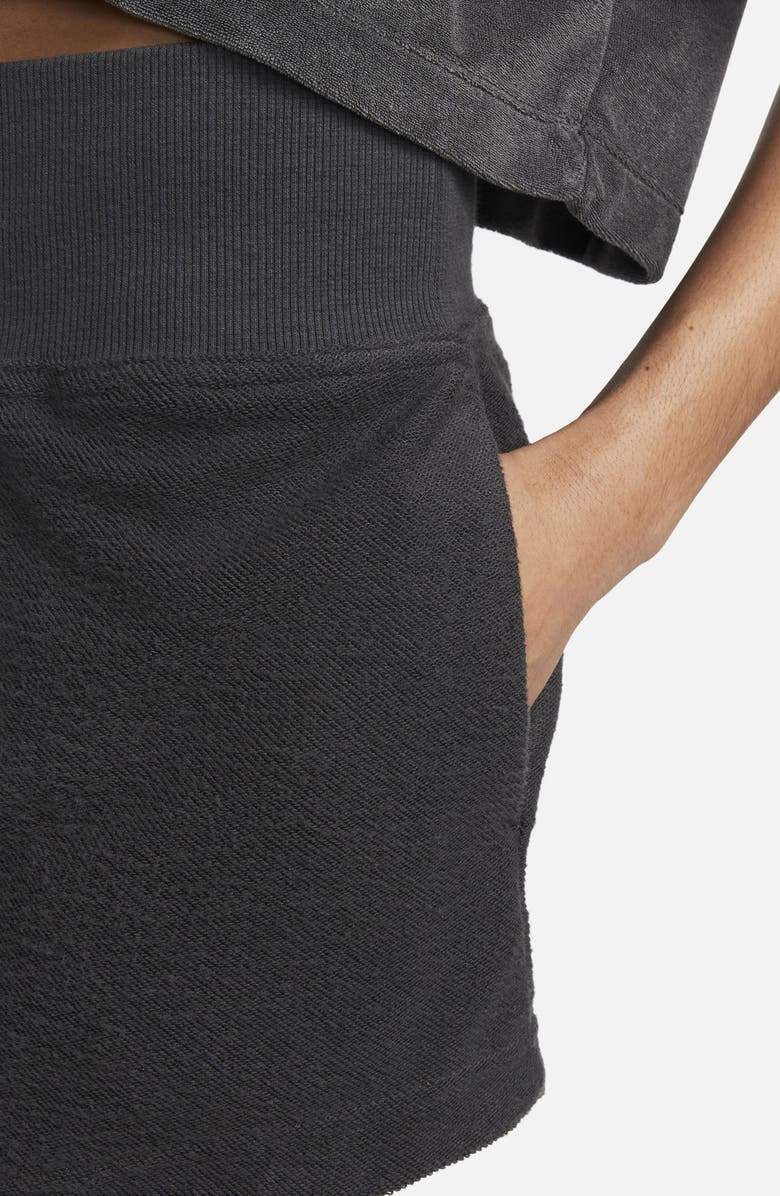 Nike High Waist Reverse French Terry Shorts, Alternate, color,