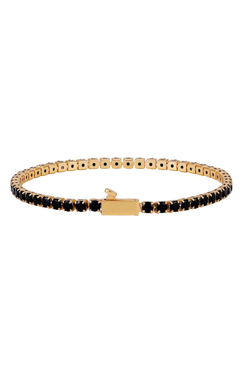 Vince Camuto Crystal Bracelet, Alternate, color, Gold Tone/ Black