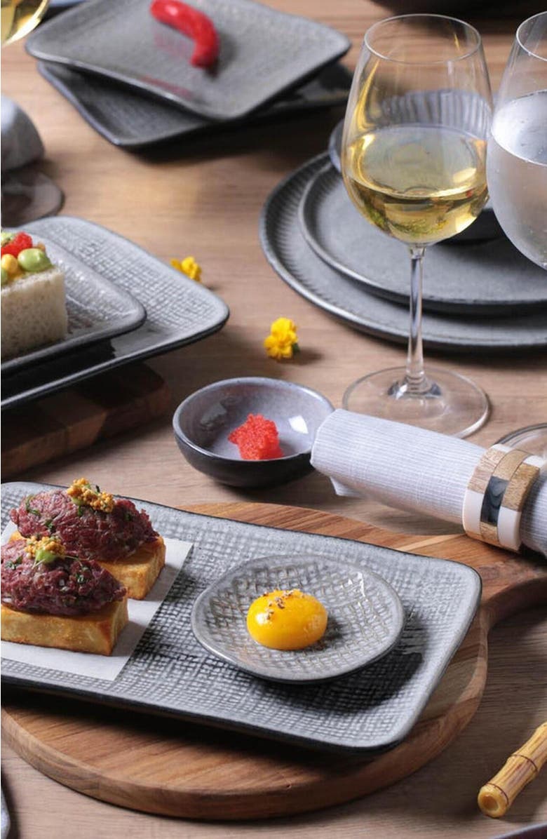 Porto Brasil Rectangular Platter Juta Set of 4, Alternate, color, Dust