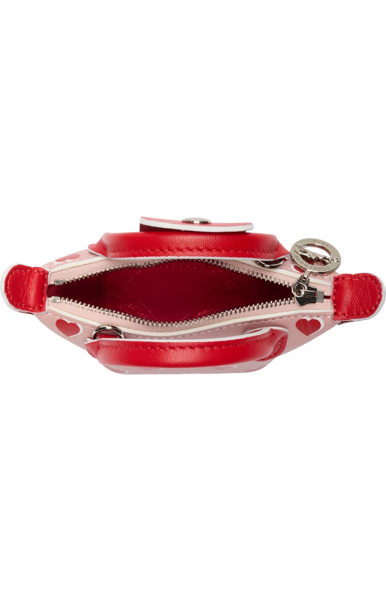 Longchamp Heart Print Nano Crossbody Bag, Alternate, color,
