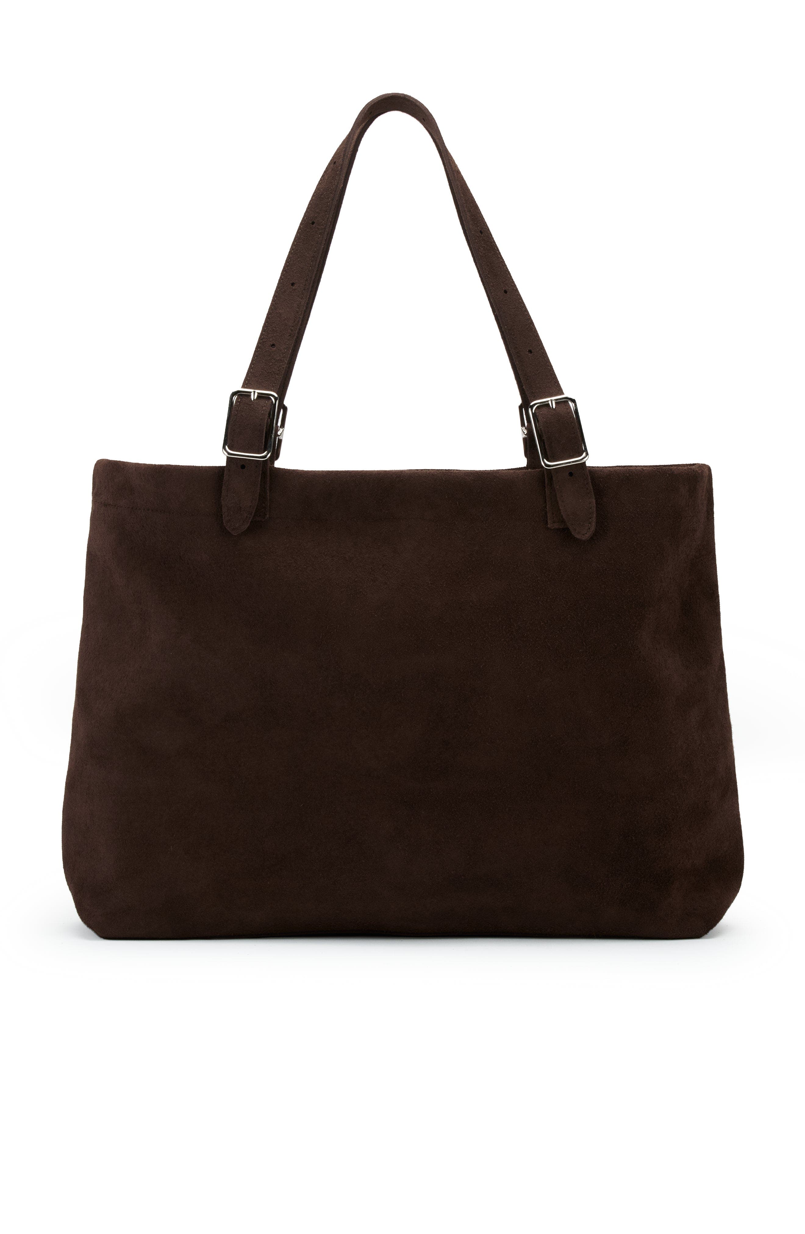 Ezra Arthur Dakota Nubuck Suede Leather Tote Bag, Main, color, 