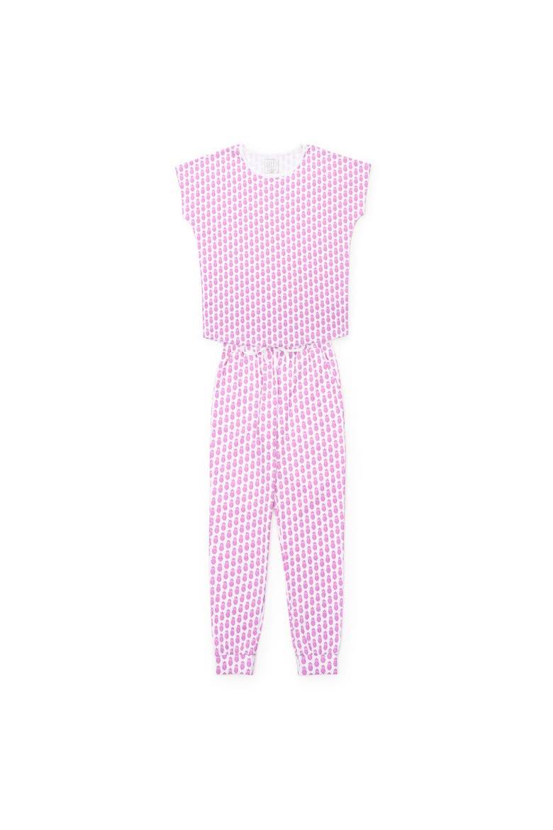 Melanie Women's Pajama Jogger Set, Main, color, Palm Beach Pineapples