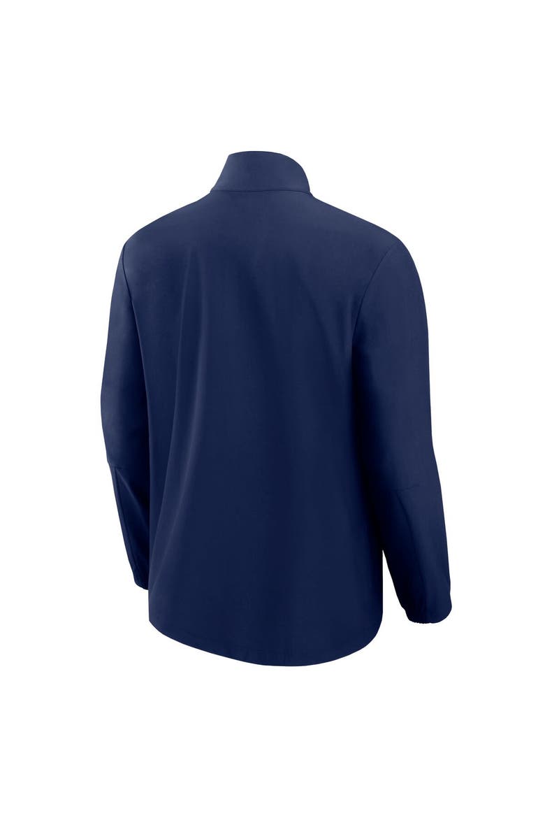Men's Fanatics Signature Navy Dallas Cowboys Front Office Woven Quarter-Zip Jacket, Alternate, color, Navy