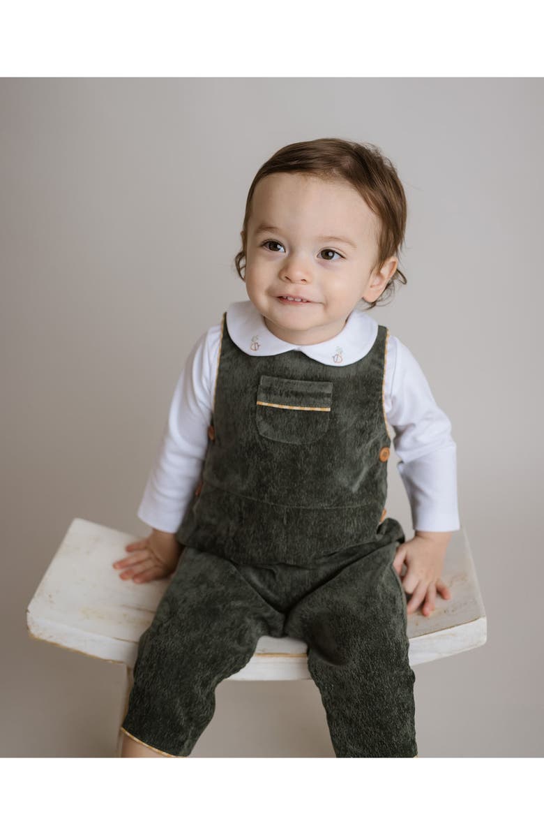 Cuclie Acorn Long Sleeve Bodysuit, Alternate, color, White