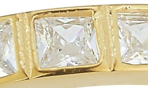 Chloe & Madison Chloe And Madison Set Of 3 Tri-tone Cubic Zirconia Eternity Band Rings In Gold