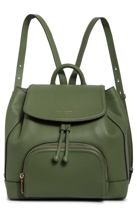 Pebbled Leather Backpack