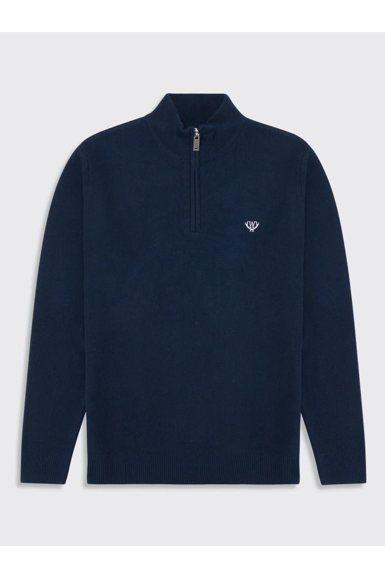 Huxley Quarter Zip Sweater, Alternate, color, Navy