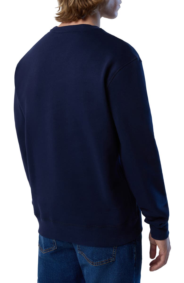 NORTH SAILS Logo Embroidered Cotton Sweatshirt, Alternate, color, 