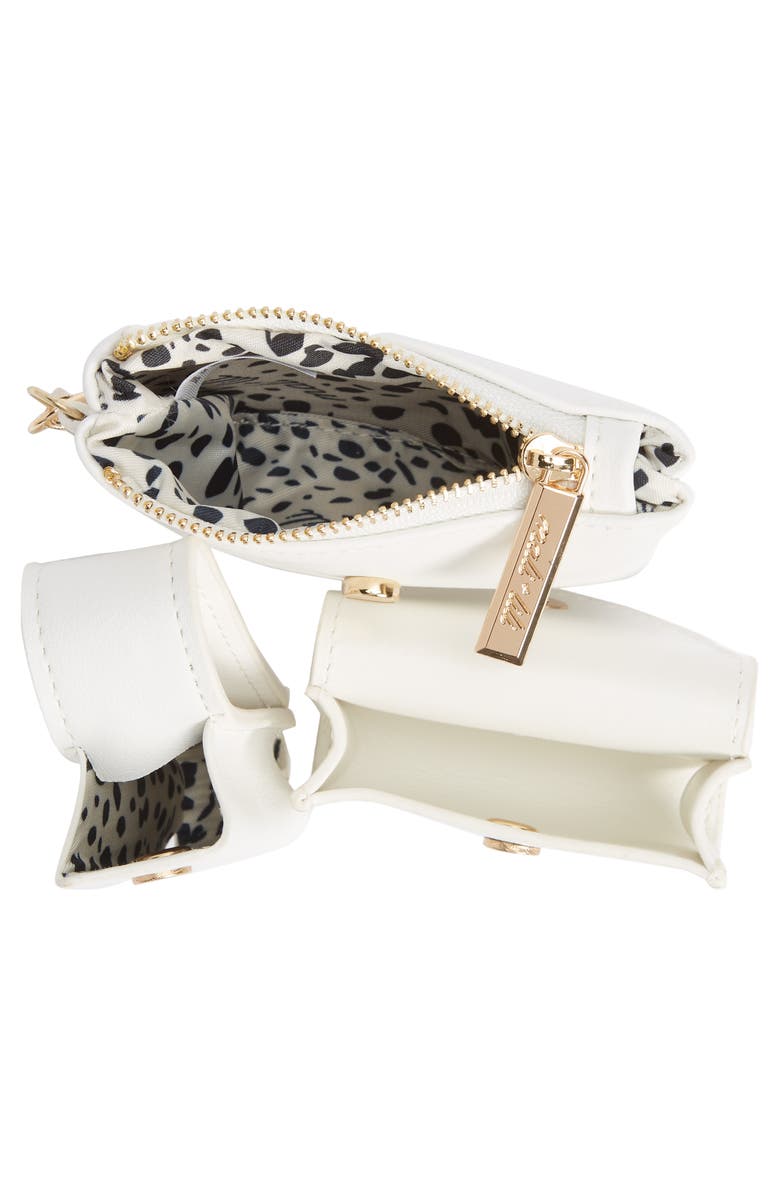 Mali + Lili Devon Water Resistant Card Holder Lanyard, Alternate, color, White