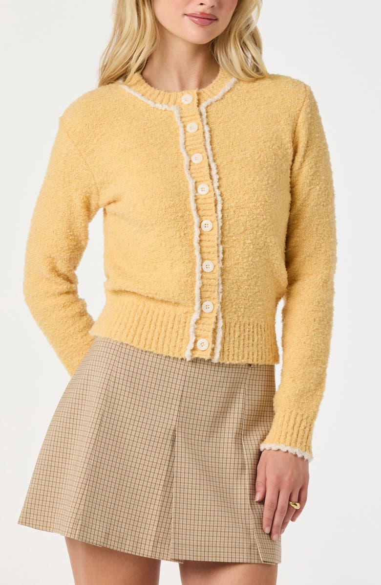 ASTR the Label Pleat Plaid Miniskirt, Alternate, color, Tan Plaid