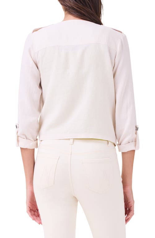 Nic + Zoe Rumba Linen Blend Moto Jacket
