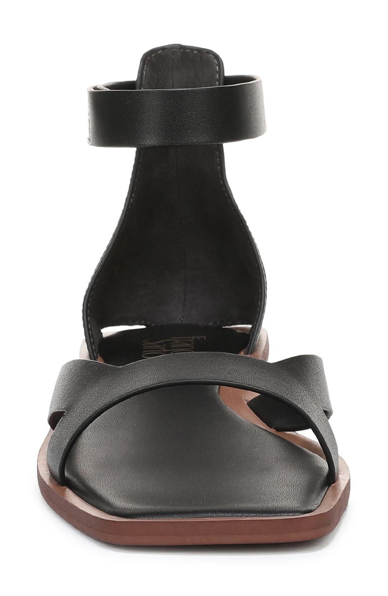 Franco Sarto Elisa Ankle Strap Sandal, Alternate, color, Black