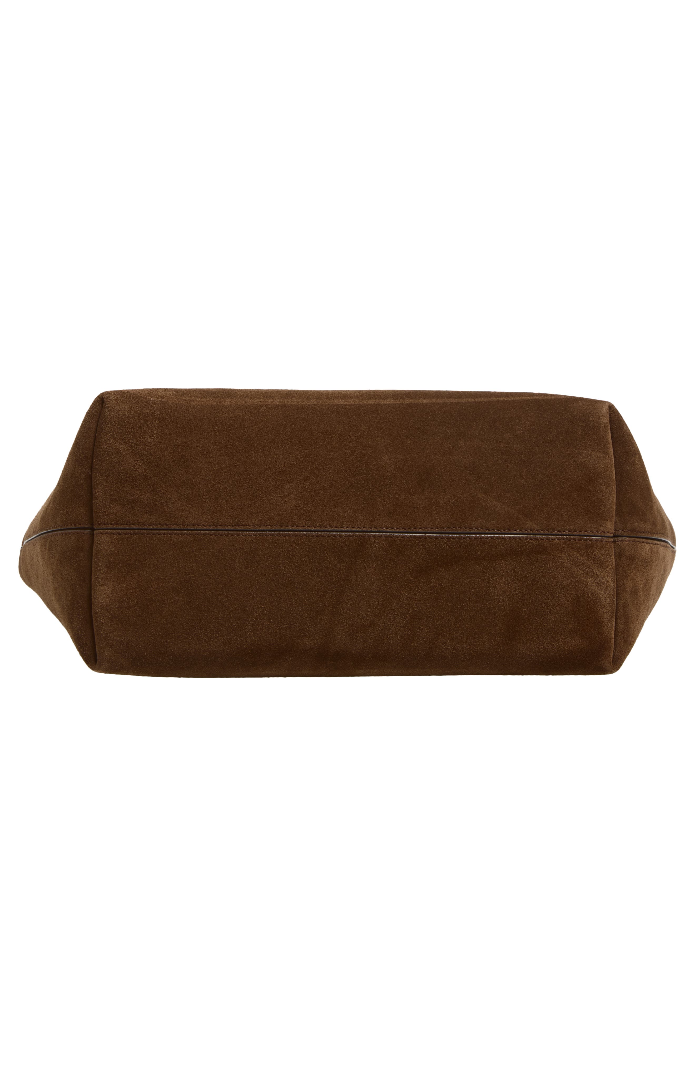 Coperni C Handle Suede Tote, Alternate, color, Brown Brw