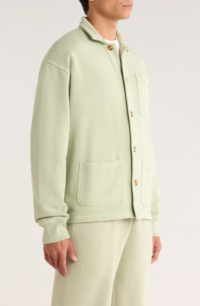 Museum of Peace & Quiet Wordmark Terry Chore Coat, Alternate, color, Sage