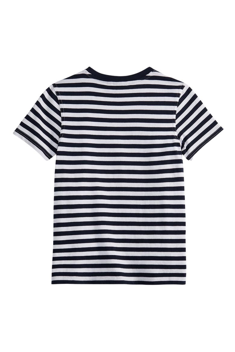 Kids' Finley Stripe T-Shirt, Alternate, color, NAVY