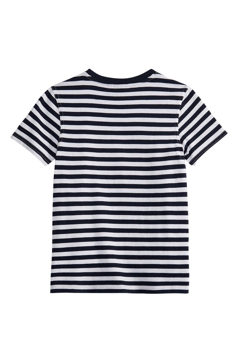 Barbour Kids' Finley Stripe T-Shirt, Alternate, color, Navy