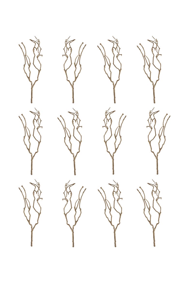 Tea Tree Branch Decoration, Main, color, Brown