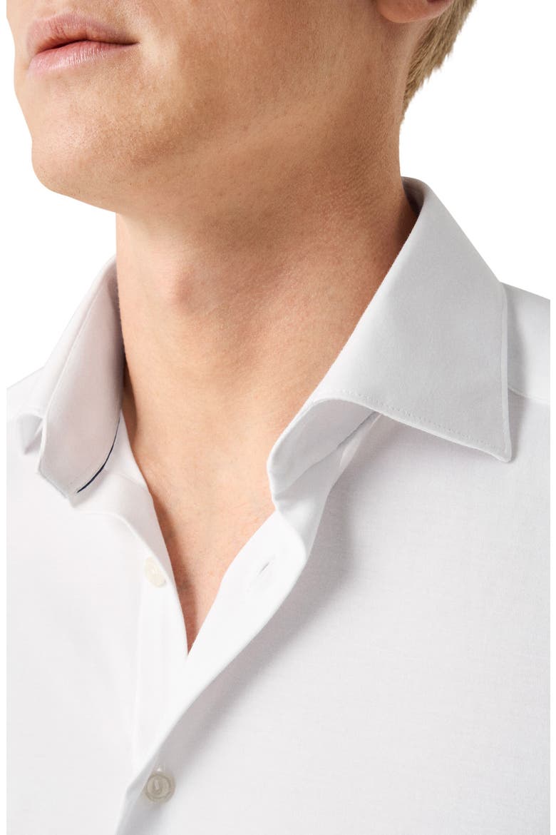 Slim Fit 4Flex Stretch Jersey Dress Shirt, Alternate, color, WHITE