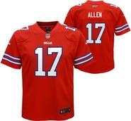 Nike Youth Nike Josh Allen Red Buffalo Bills Game Jersey