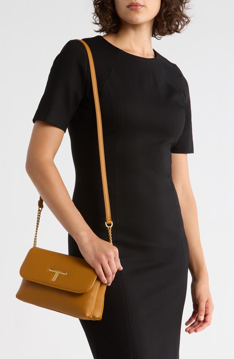 T Tahari Vista Crossbody Bag, Alternate, color, Saddle