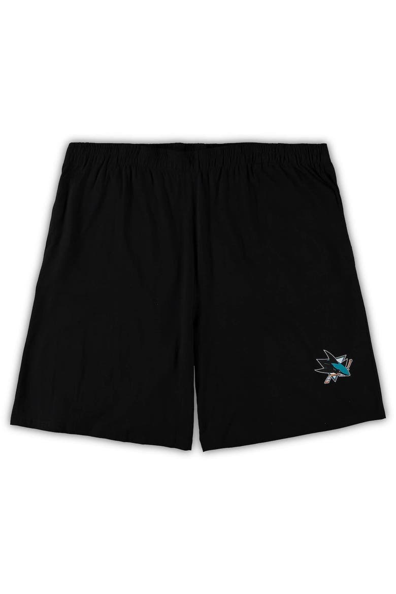 Men's Concepts Sport Black/Heathered Charcoal San Jose Sharks Big & Tall T-Shirt & Shorts Sleep Set, Alternate, color, Black