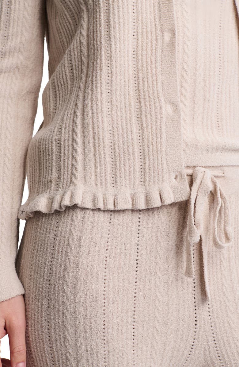 Barefoot Dreams<sup>®</sup> CozyChic Lite<sup>®</sup> Cable Knit Cardigan, Alternate, color, Stone