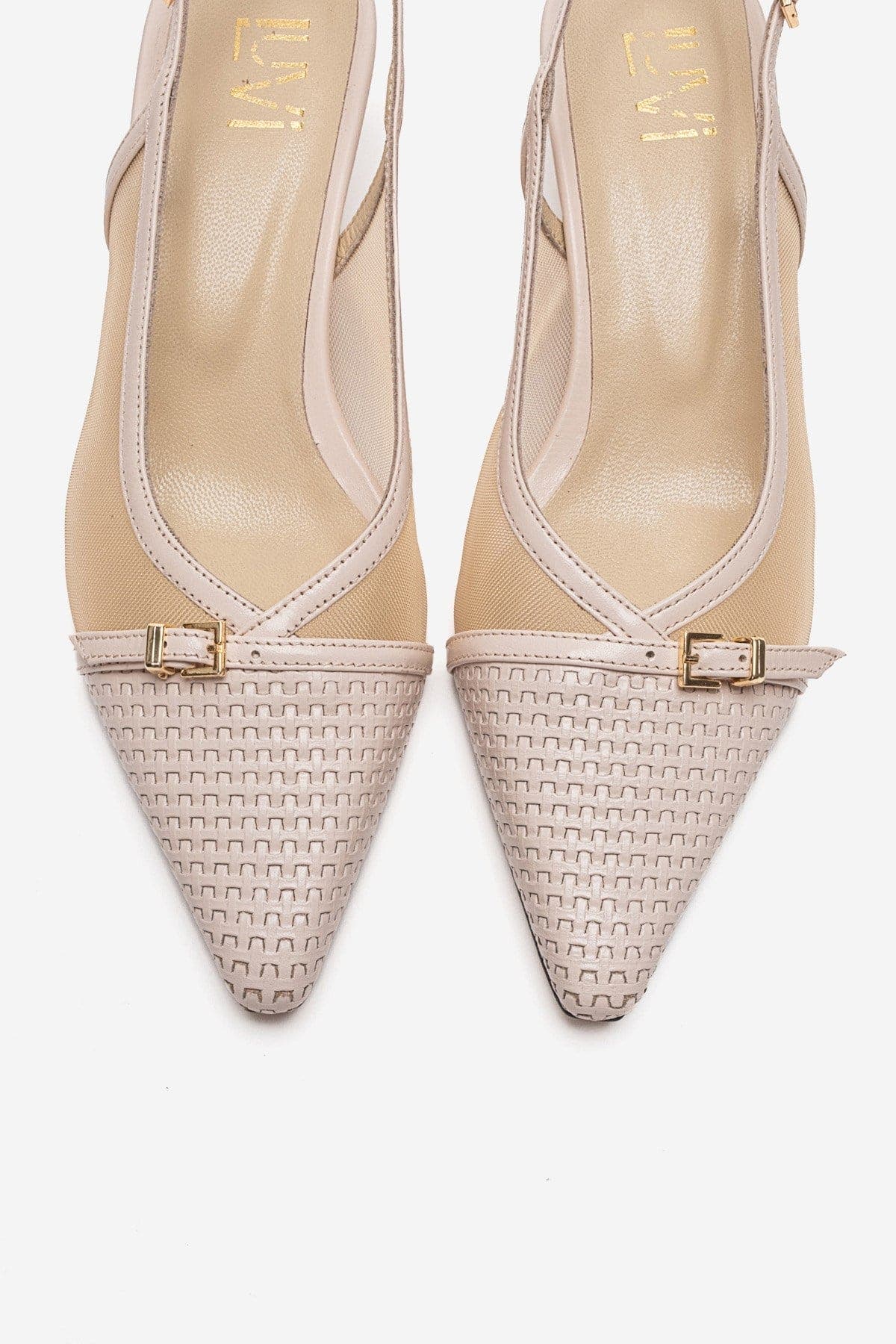 Laviera Mesh Slingback Pump, Alternate, color, Beige