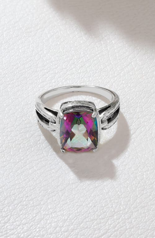 Ys Gems Sterling Silver Quartz Ring In Multi