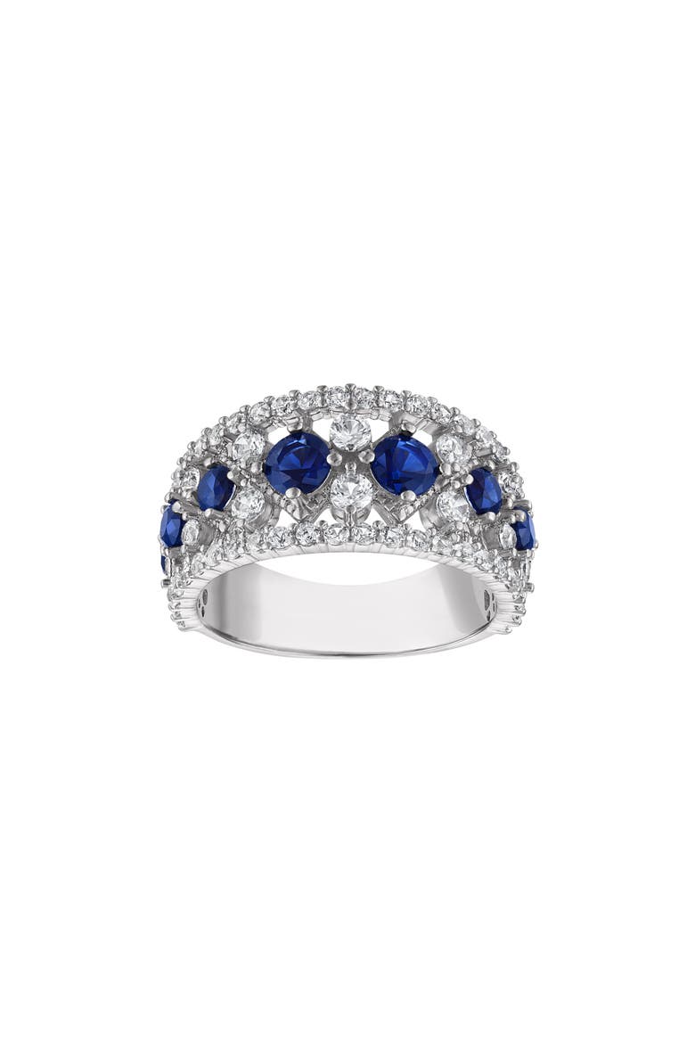 Lab Created Sapphire Statement Ring, Main, color, BLUE