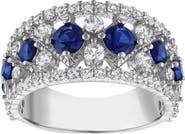 FZN Lab Created Sapphire Statement Ring