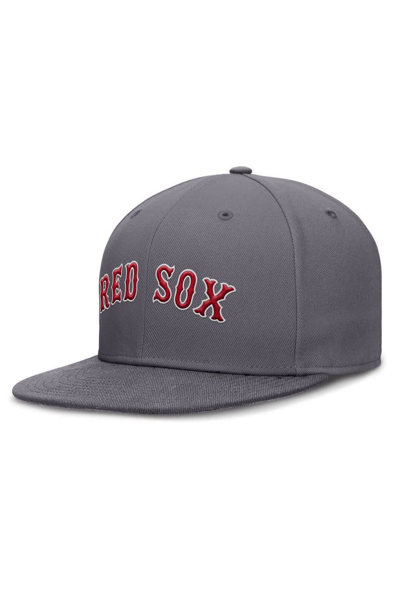 Men's Nike Gray Boston Red Sox Performance True Fitted Hat, Alternate, color, Gray