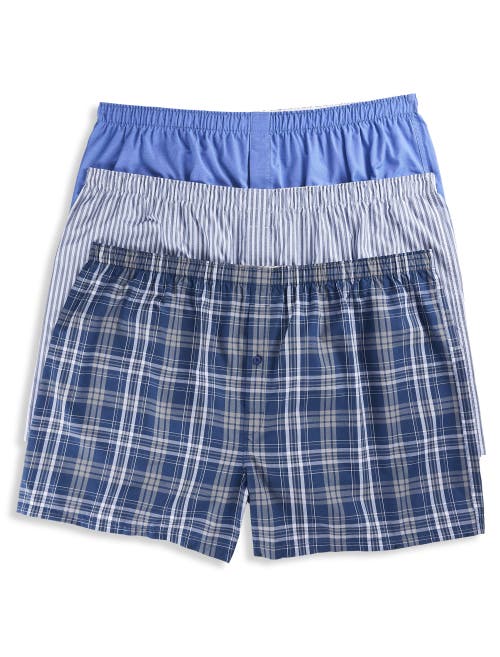 Harbor Bay by DXL 3-Pack Plaid Woven Boxers in Grey  product