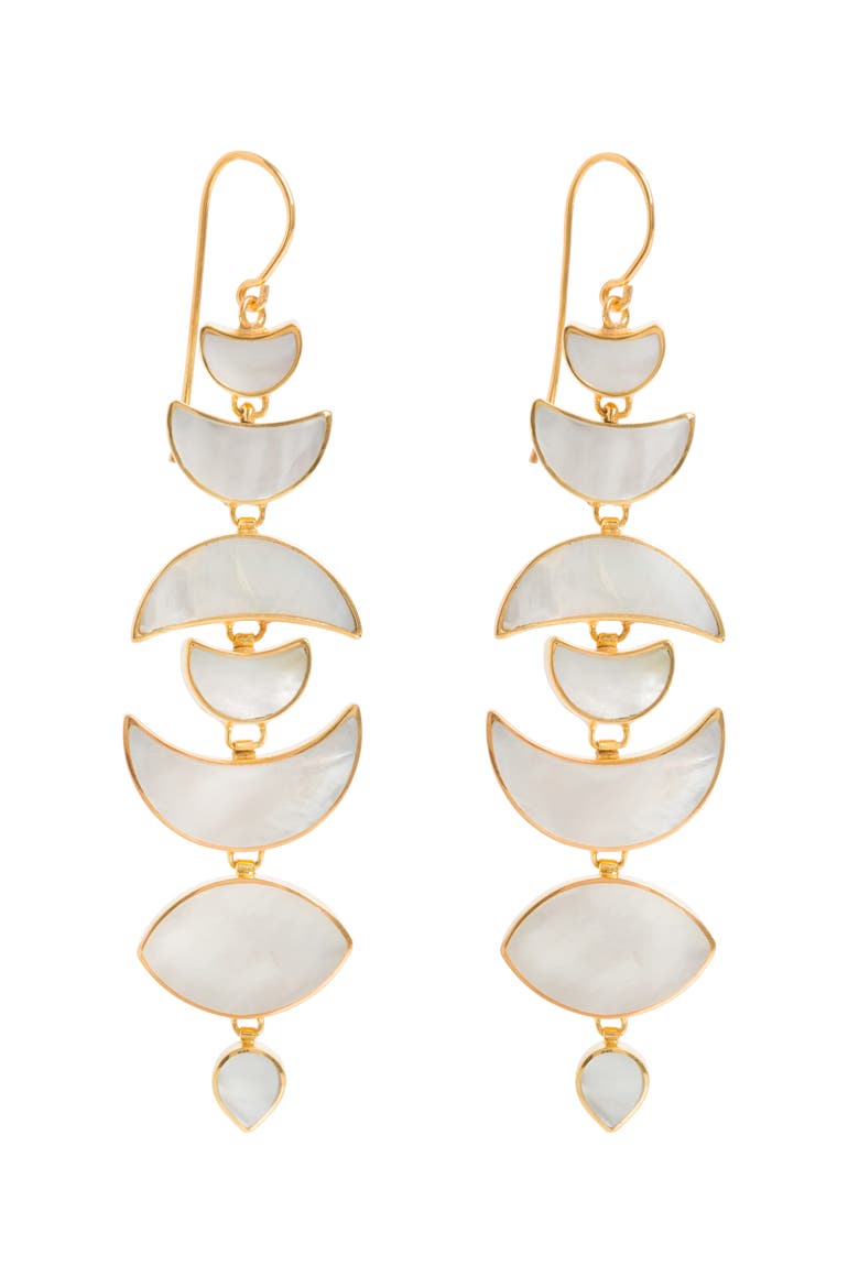 Warrioress Moon Drops, Main, color, Gold