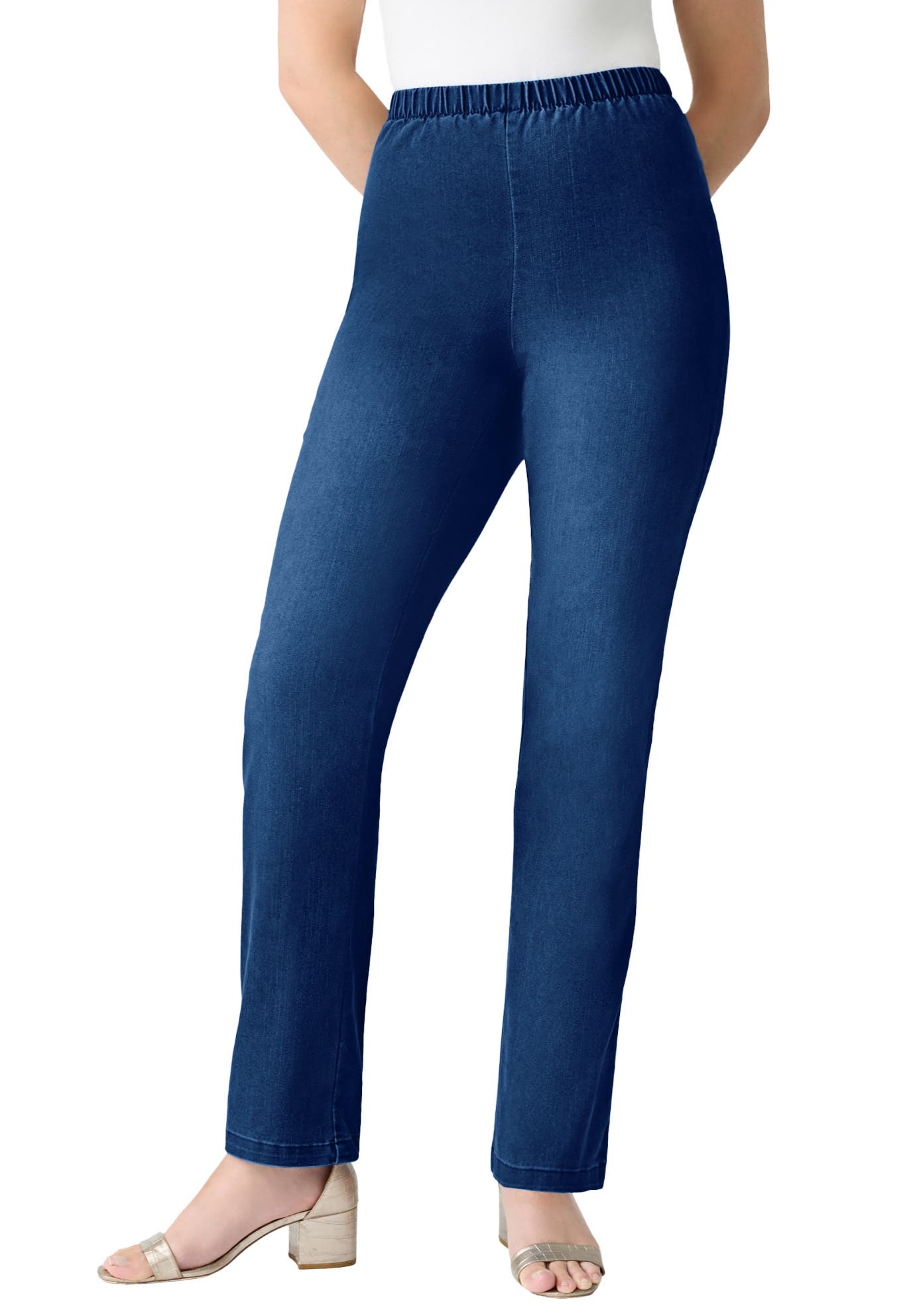 Plus Size Comfort Stretch Straight Leg Jean - image 5