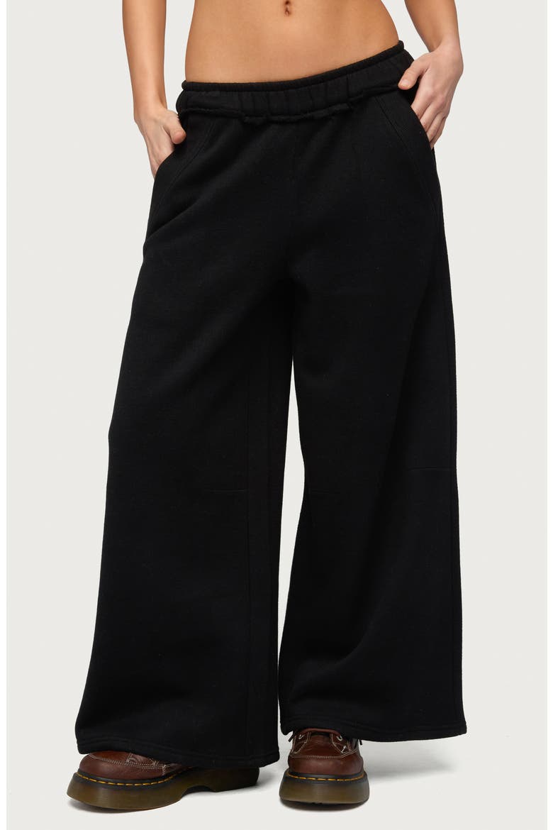 Kori Oversize Baggy Sweatpants, Main, color, BLACK