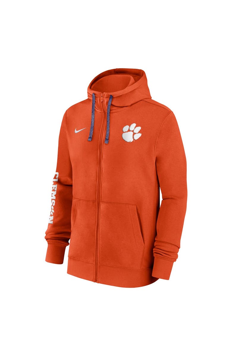 Nike Men's Nike Orange Clemson Tigers 2024 Sideline Full-Zip Hoodie, Alternate, color, Orange