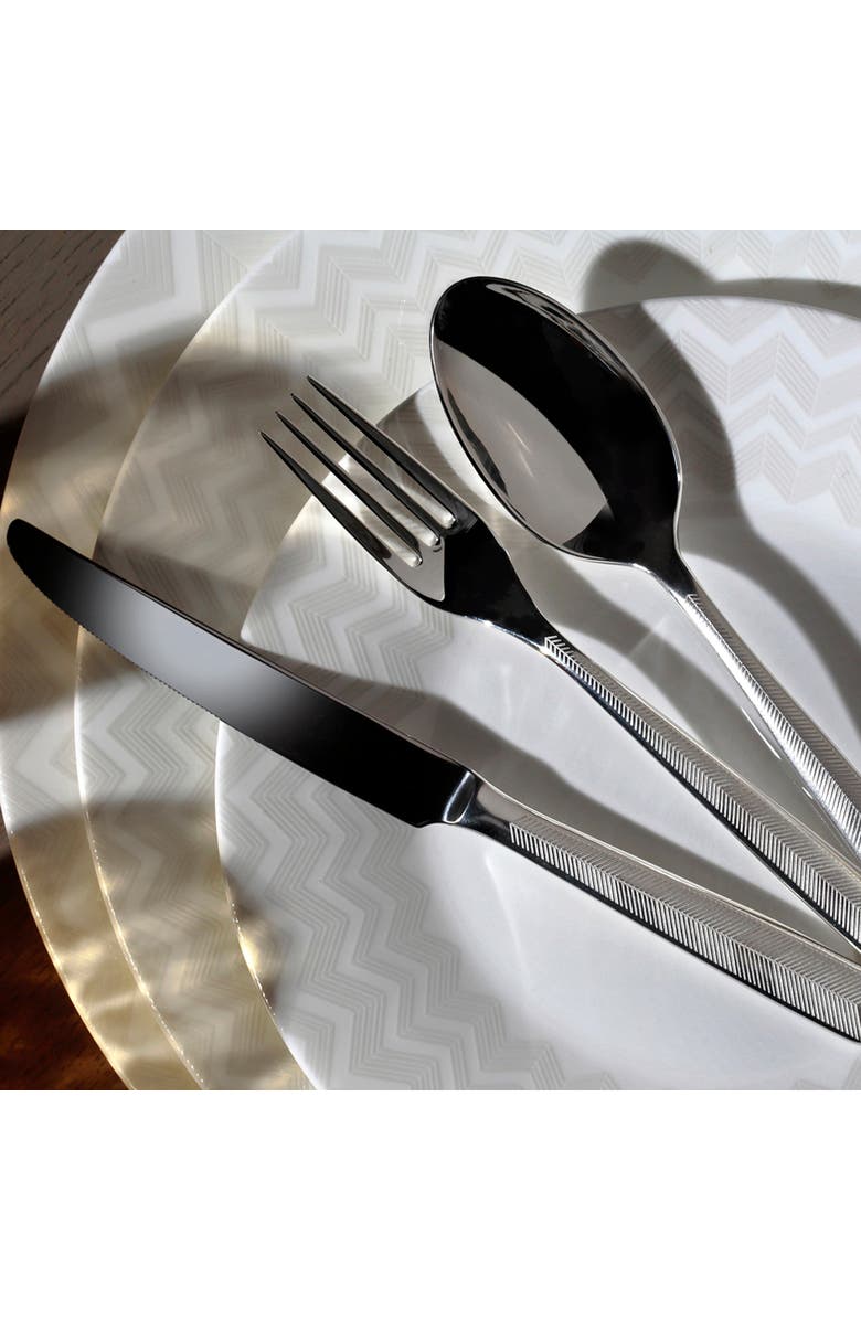 Missoni Dessert Fork, Alternate, color, Silver